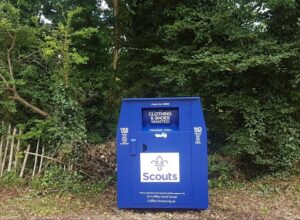 Cuffley Scout Group Clothes Bank, Beavers, Cubs, Scouts, Explorers, donations, recycling clothes, hats, tiers shoes,