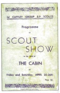 1st Cuffley Group BP Scouts 1947 Scout Show Programme