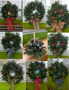 Wreath making workshop. Christmas festive activity. 1st Cuffley Scout Group, Beavers, Cubs, Scouts, Explorers