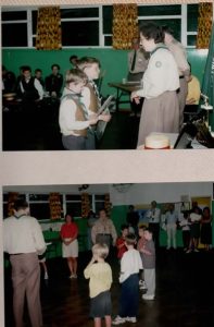 Cuffley Beaver Colony. Inaugural meeting. Cuffley Beavers, First Cuffley Scout Group. Cuffley, Potter Bar, 1997, Hertfordshire, Scouts.