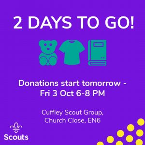 #CuffleyScouts #JumbleSale #DonateToScouts #CommunityEvent #Countdown